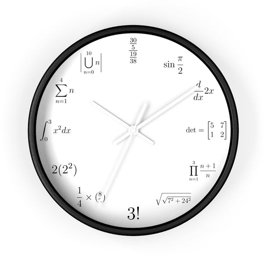 Math Wall clock