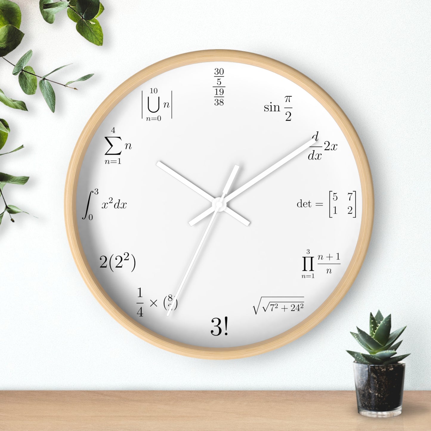 Math Wall clock