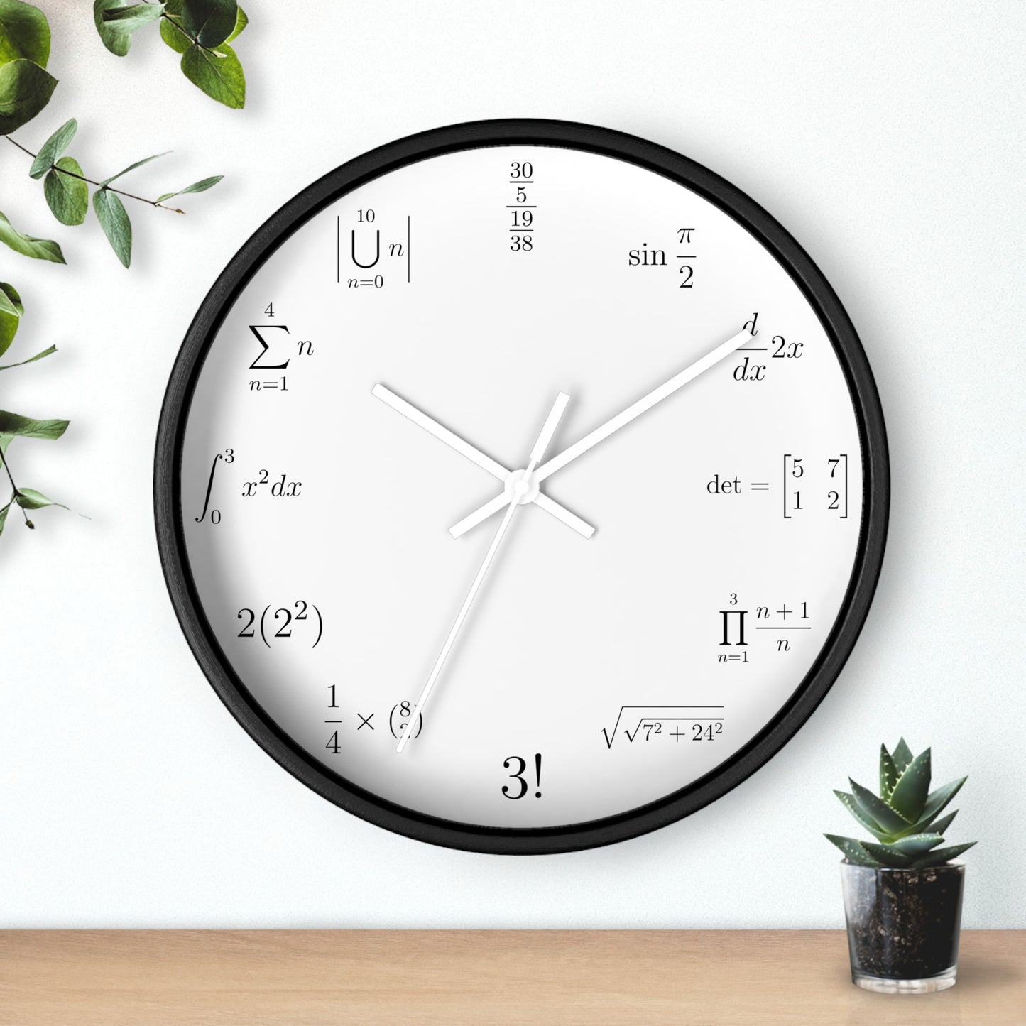 Math Wall clock