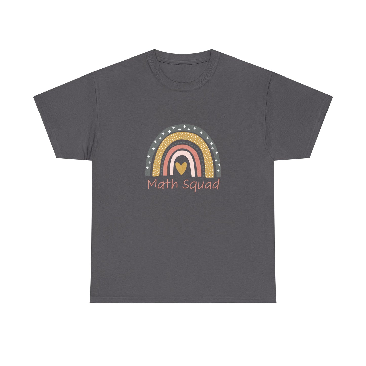 Math Squad Rainbow T‑Shirt — Cute Retro Teacher & Student Gift