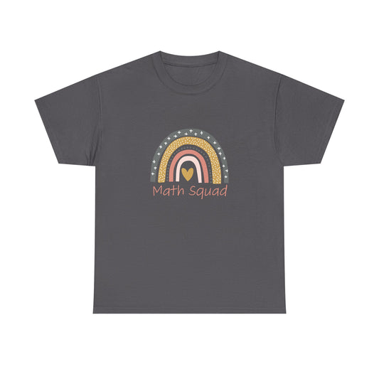Math Squad Rainbow T‑Shirt — Cute Retro Teacher & Student Gift