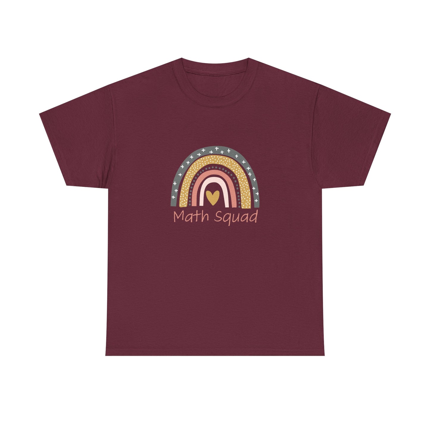 Math Squad Rainbow T‑Shirt — Cute Retro Teacher & Student Gift