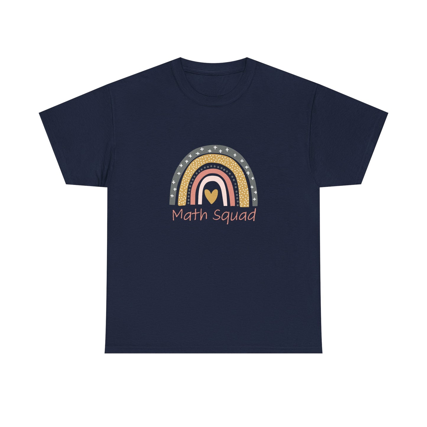 Math Squad Rainbow T‑Shirt — Cute Retro Teacher & Student Gift