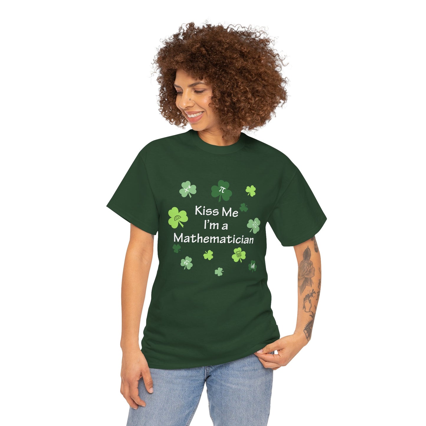 Kiss Me I'm a Mathematician T-Shirt — St. Patrick’s Day Shamrock Math Tee