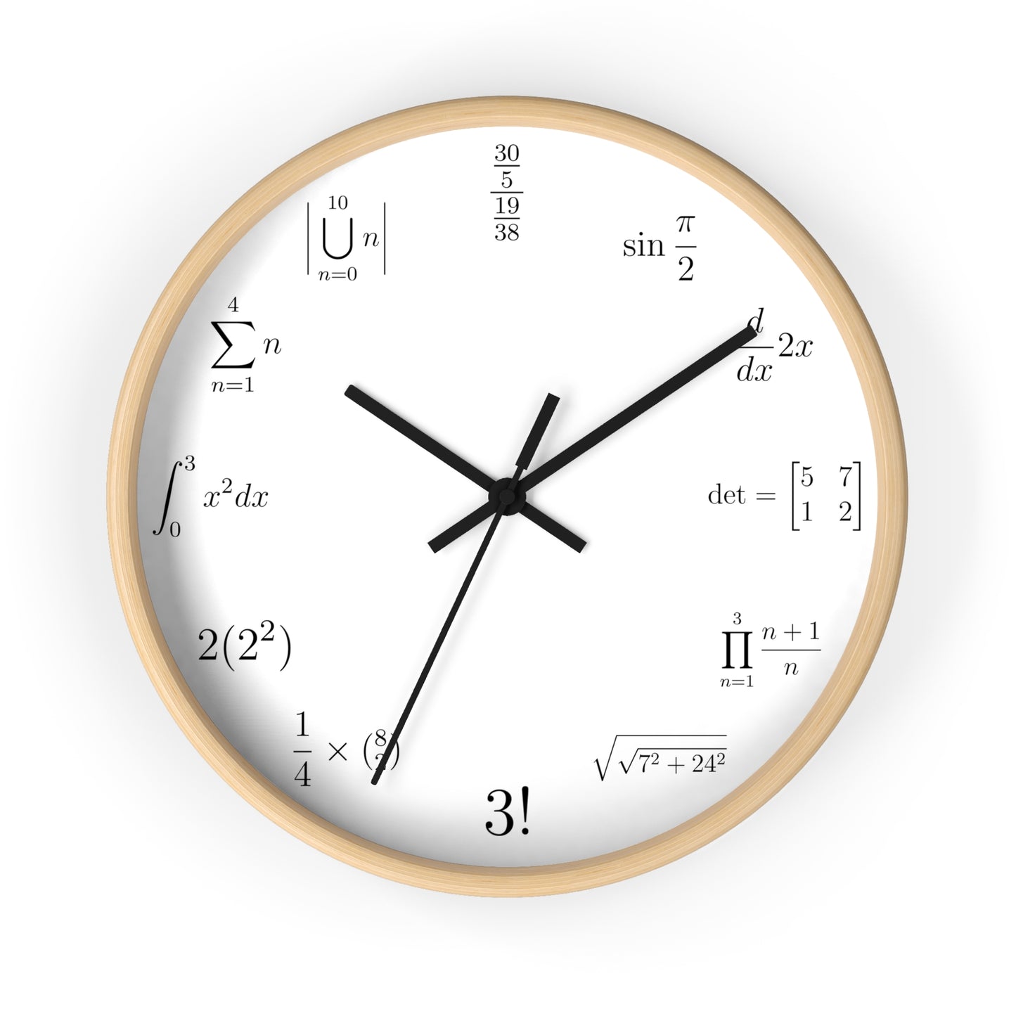 Math Wall clock
