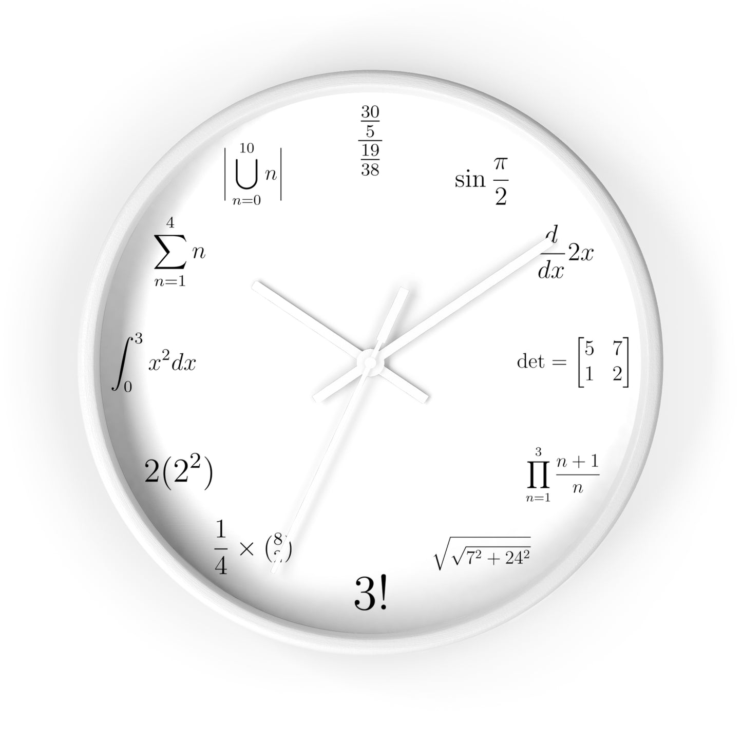 Math Wall clock