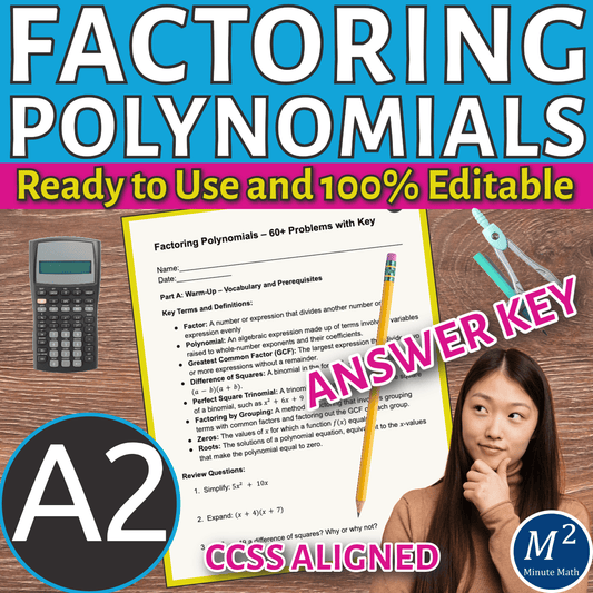 Factoring Polynomials – 60+ Problems with Key