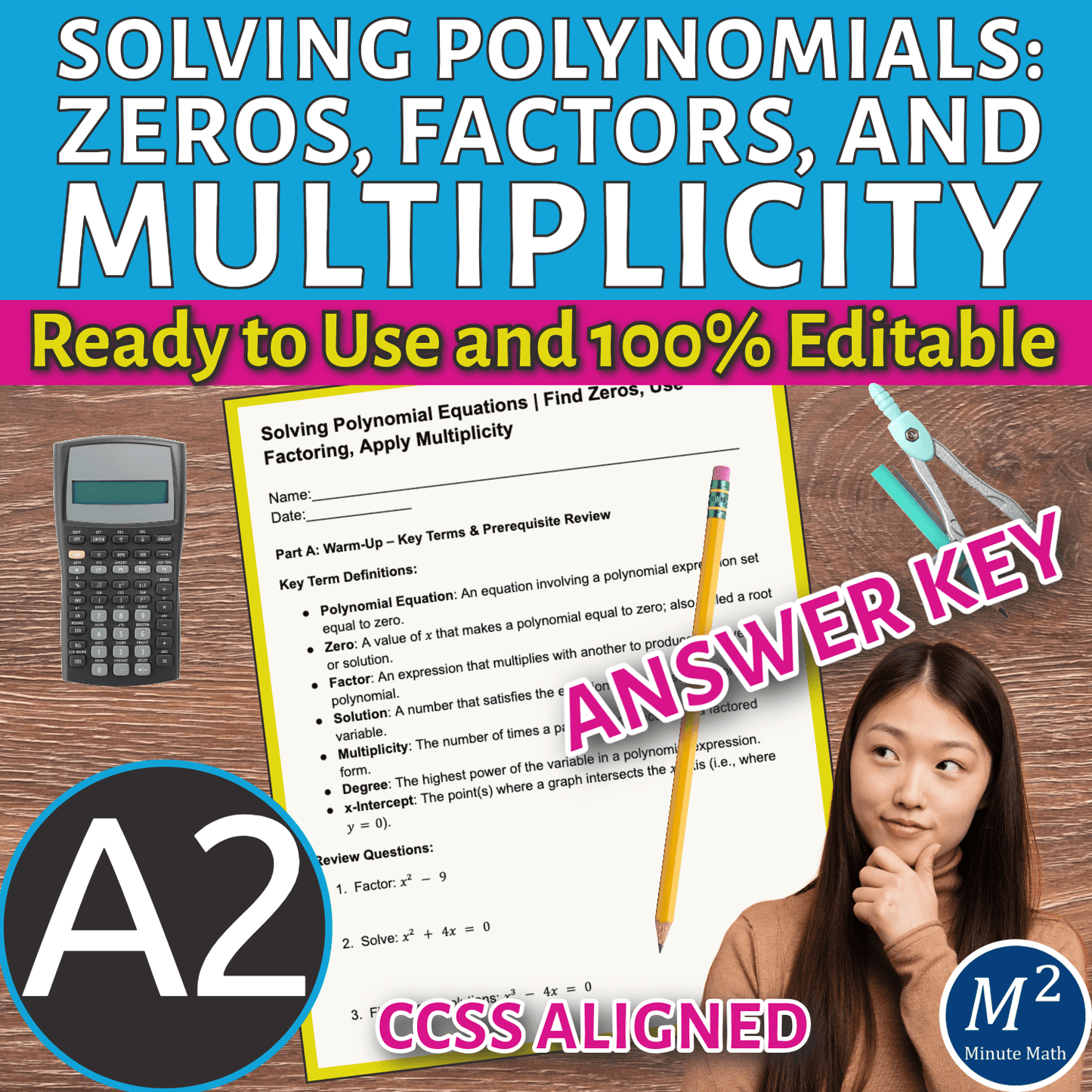 Solving Polynomial Equations | Find Zeros, Use Factoring, Apply Multiplicity