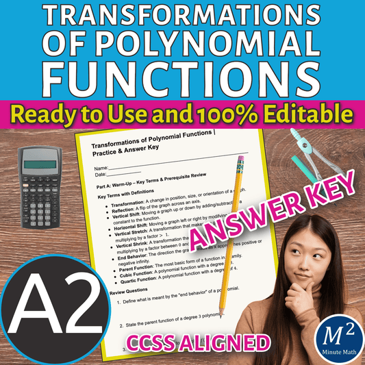 Transformations of Polynomial Functions | Practice & Answer Key