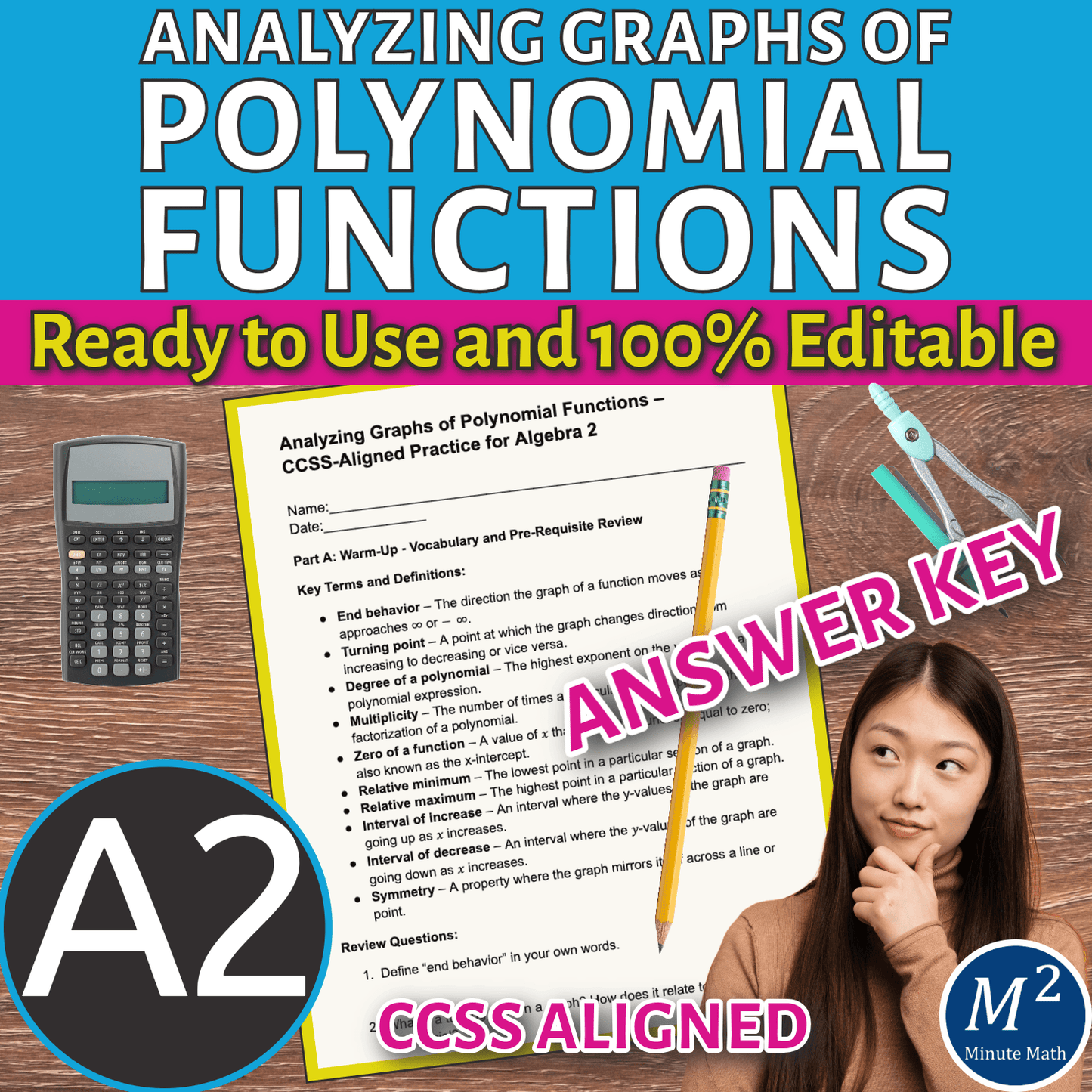 Analyzing Graphs of Polynomial Functions – CCSS-Aligned Practice for Algebra 2
