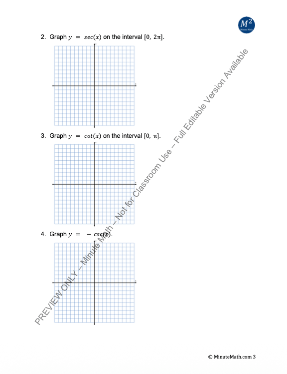 Graphing Trig Functions: Amplitude, Period & Phase Shift – Algebra 2