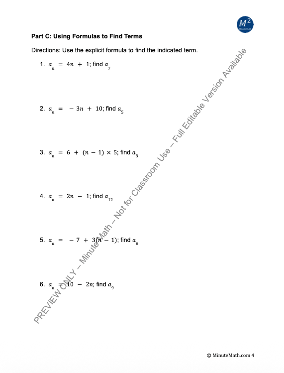 Arithmetic Sequences & Series – Algebra 2 Worksheet + Answer Key (CCSS Aligned)