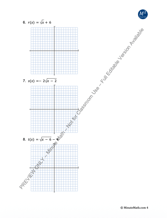 Graphing Radical Functions | Square & Cube Roots